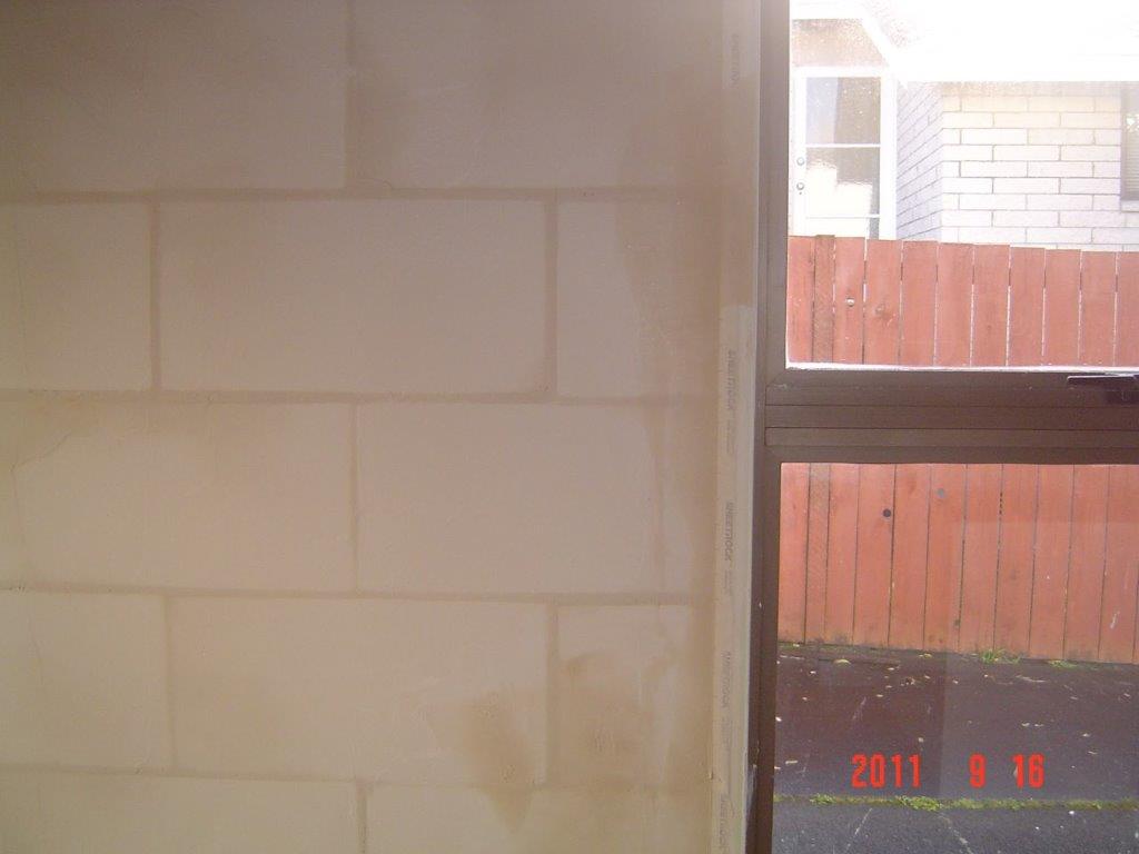 Wall skim coating, before